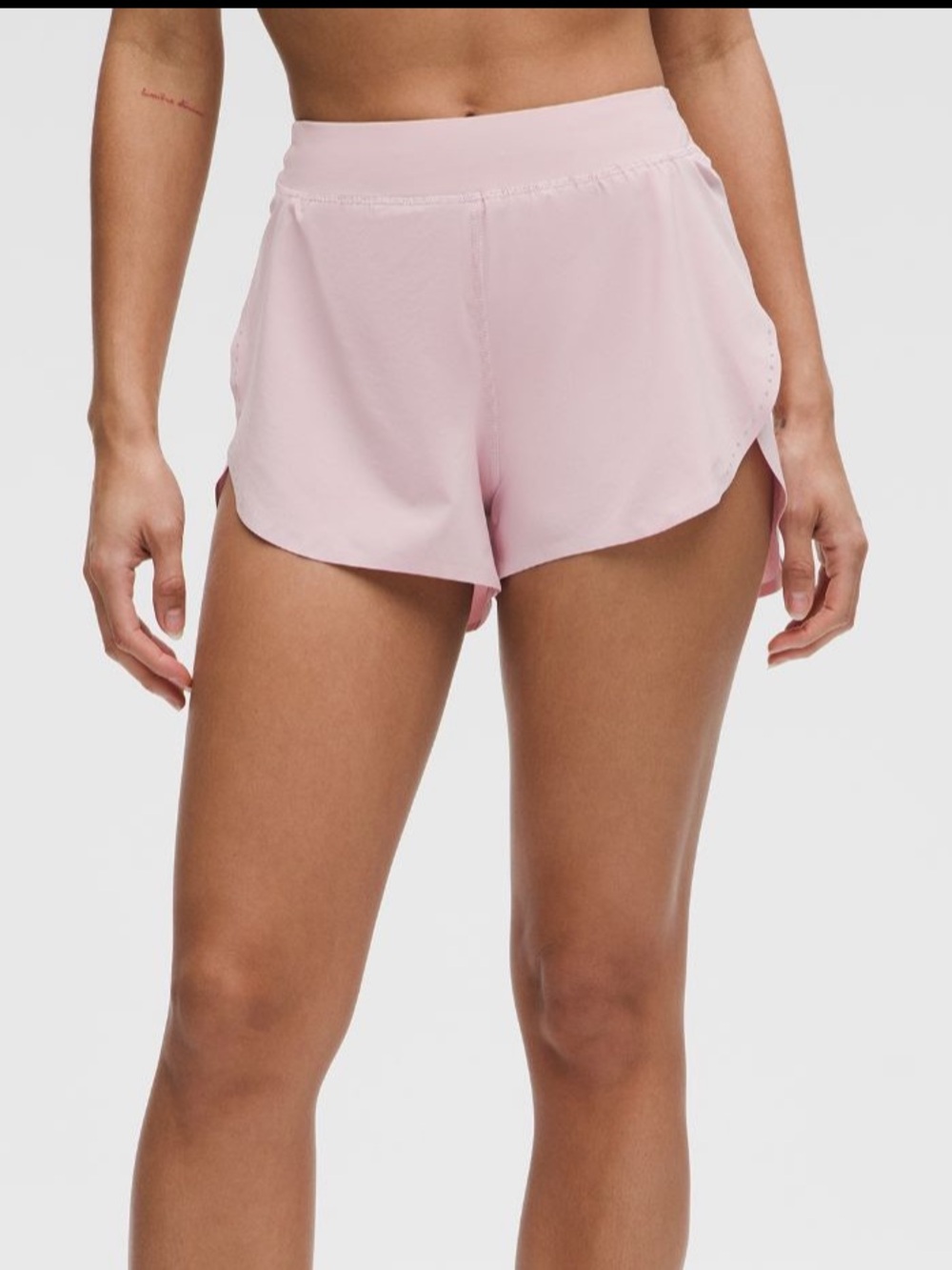 lululemon athletica Rose Pink Layered Running Shorts